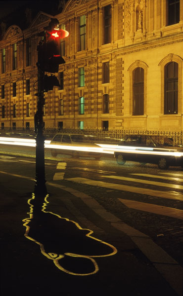Electric Shadows - Feux de signalisation, quai du Louvre, Paris 2000